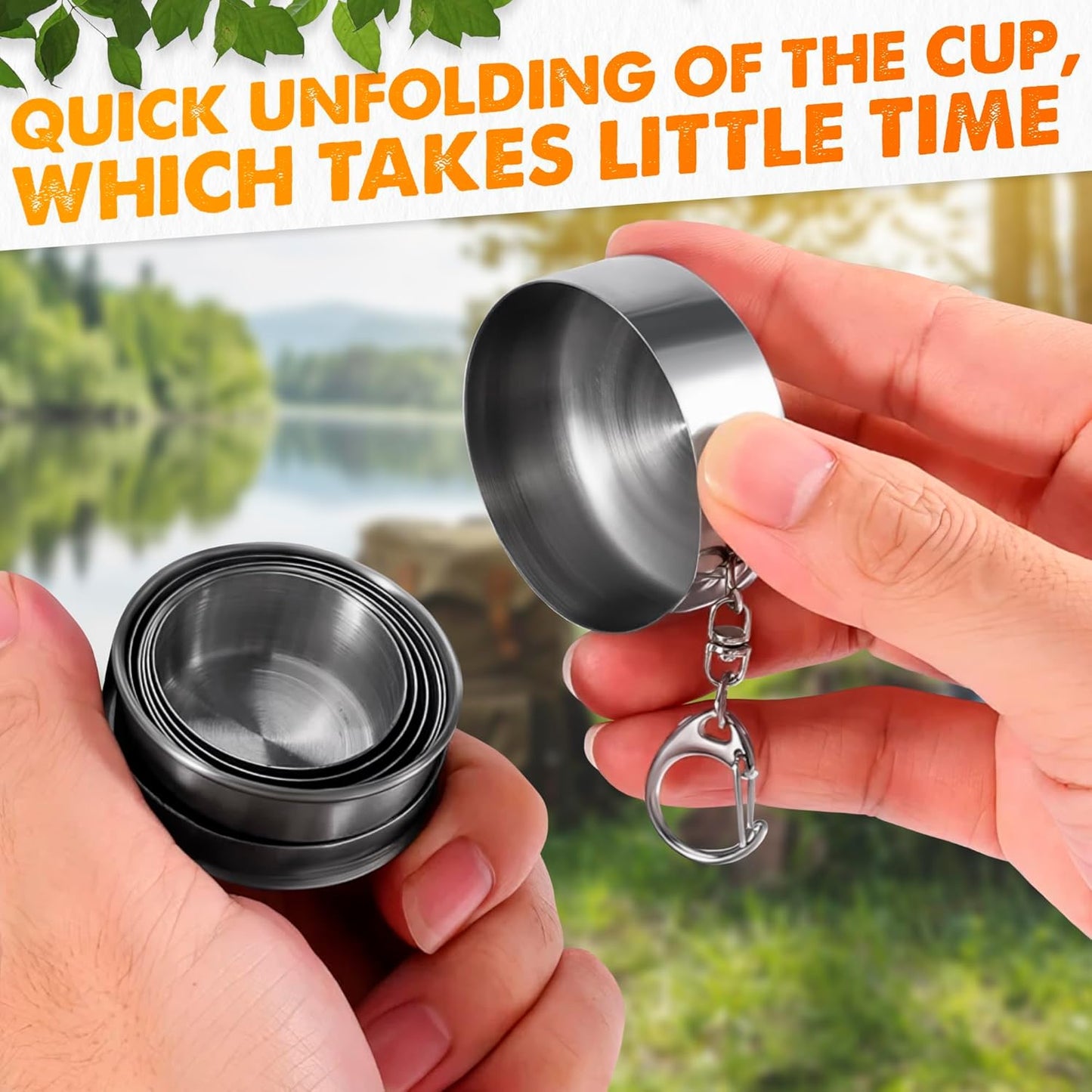 Stainless Steel Foldable Travel Cup