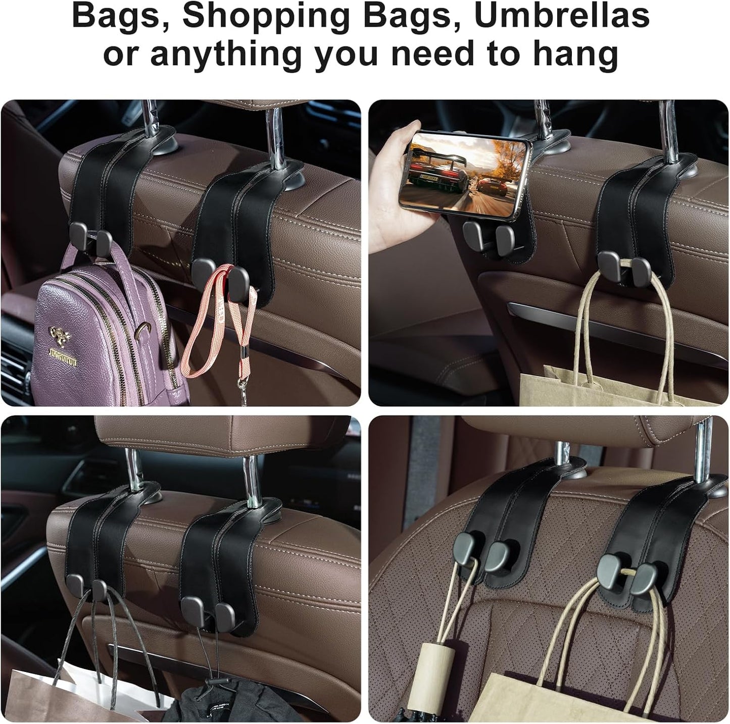 Car Seat Headrest Hooks