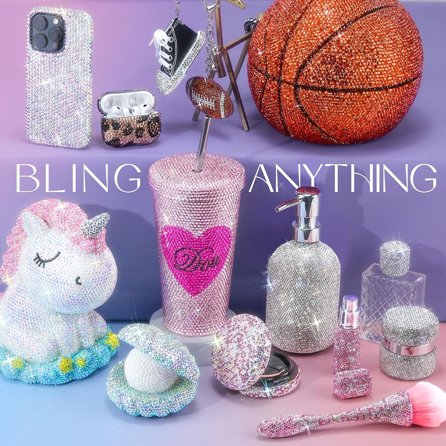 40000 Pcs Resin Jelly Rhinestones for Bedazzling, All-in-One Kit