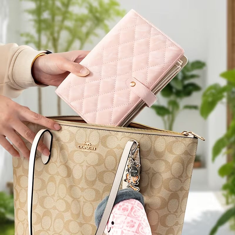 Premium Leather Jewellery Organizer Book (Pink)