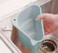Triangle Shape Sink Rack Drain/Sink Soap Corner Holder Organizer for Kitchen, Multicolor
