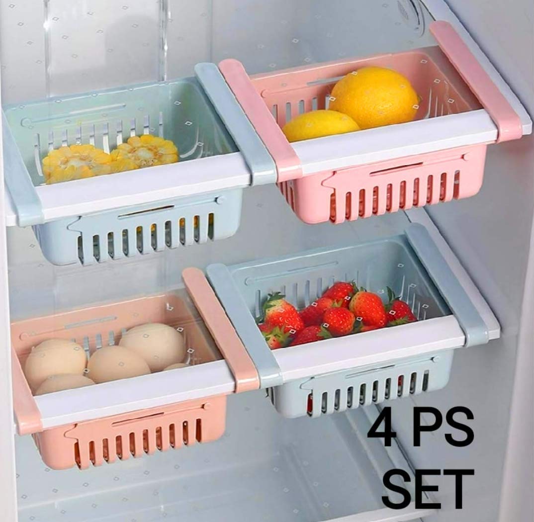Refrigerator Storage Rack Adjustable (Pack Of 4)